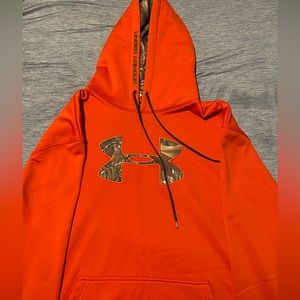 XXL Under Armor, Burnt Orange/Camo hoodie.